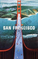 San Francisco vintage travel tourism promotion poster 16x24