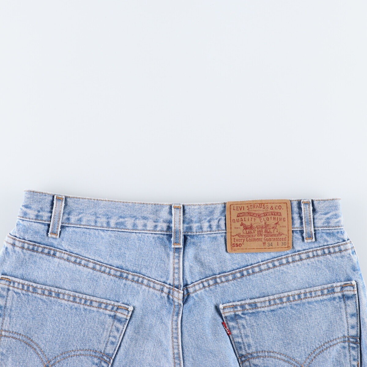 00'S Levi's 550 Relaxed Fit Tapered Denim Pants Made in USA