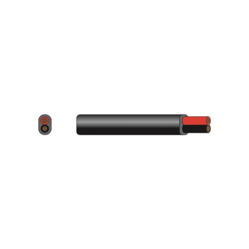 AUTOMOTIVE 12V 24V TWIN CORE 2 THINWALL RED/BLACK AUTO CABLE WIRE 4.5mm² - Picture 2 of 5