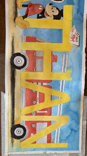 Custom Watercolor Handmade Personalized Sign Decor for Office or Home Baby Name - Picture 8 of 15