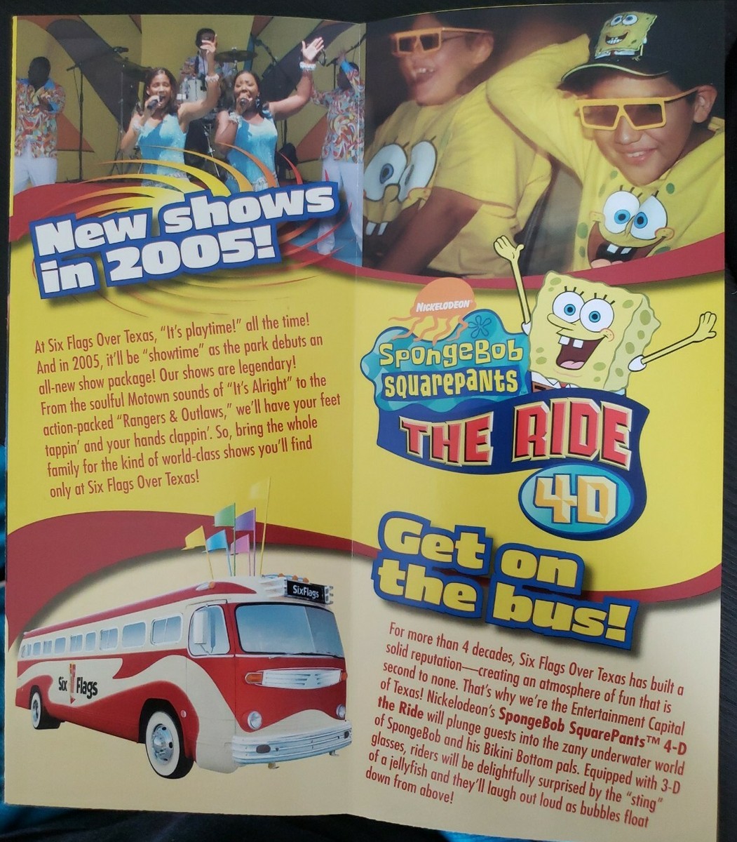 2005 Six Flags Over Texas Amusment Park Brochure Pamphlet | eBay