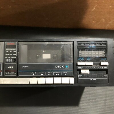 PANASONIC STEREO DOUBLE CASSETTE DECK 129 V 60Hz RS-373, FREE