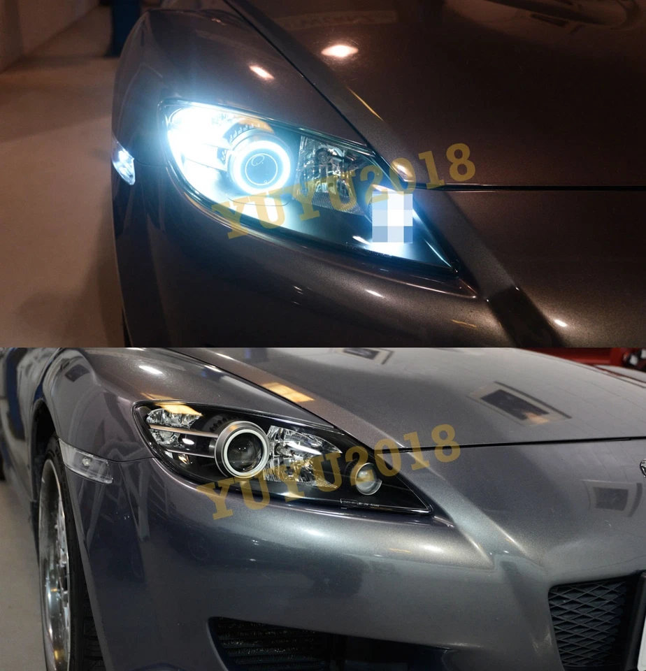 RGB LED lights for Mazda RX-8 RX8 04-08 Headlight angel eye halo rings DRL lamp - Image 2 of 4