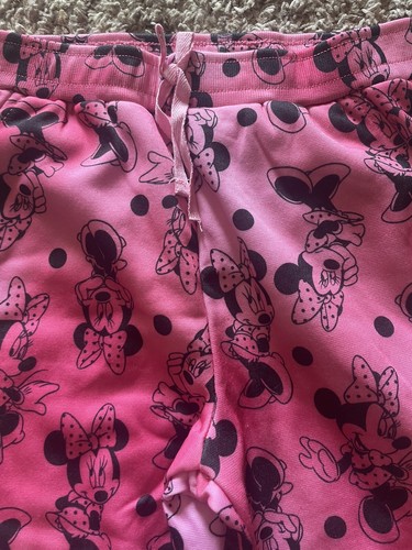 Mickey Minnie Mouse Girls Jogging Pants Youth Active Running Sweatpants Large - Picture 3 of 4