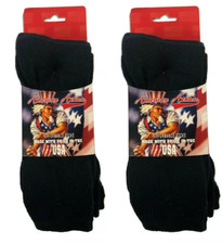 Lot 6 Pairs Cushioned Shock Absorption Mid-Calf Crew Socks Men's Size Large 9-12