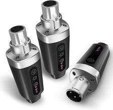 Wireless Microphone Transmitter Receiver 2.4Ghz, XLR Microphone Wireless System