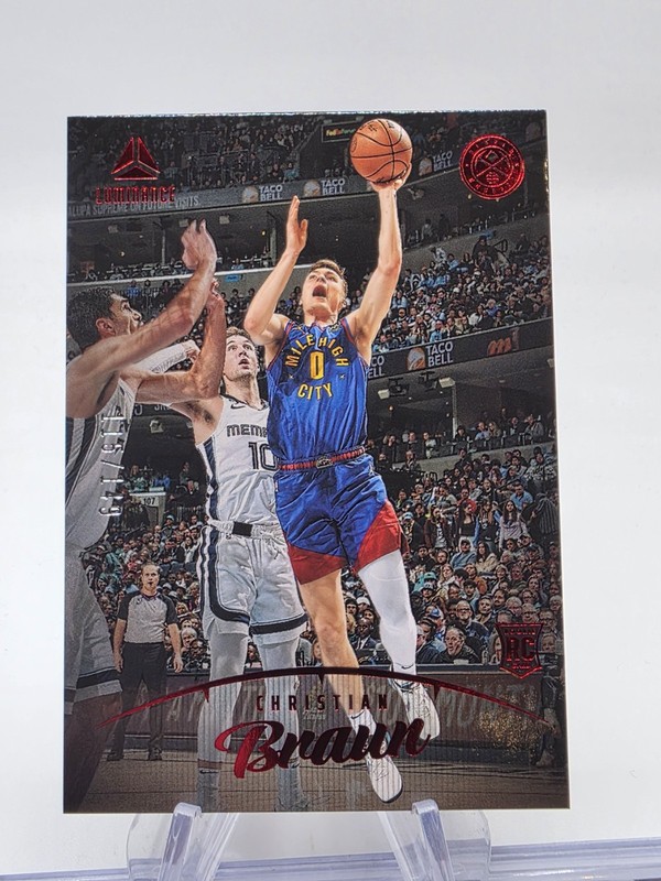 CHRISTIAN BRAUN 2022/23 CHRONICLES LUMINANCE #162 ROOKIE RED #/149