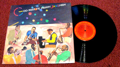 GOD REST YE MERRY JAZZMEN LP~BLYTHE DEXTER MARSALIS MCCOY TYNER HEATH BROTHERS