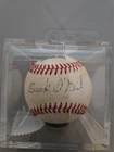 Buck O'Neil SIGNED Negro League Baseball Notarized/Sealed in Display Cube