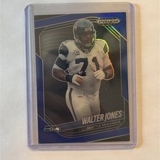 2025 Panini Prizm Black Blue Prizm /199 Walter Jones #135 Seahawks FOTL