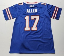 Youth Buffalo Bills Josh Allen 17 Stitched Blue Jersey Size Medium 10/12 NWT