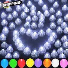 JJGoo 100pcs LED Balloon Light Mini Round Balls Lights, 100pcs, Cool White 