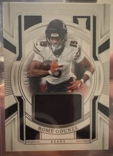 2024 national treasures football Rome Odunze Franchise Patch FT-ROE /49