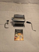 Vintage Marcato Ampia 150 Classic Manual Pasta Machine Stainless - Made In Italy