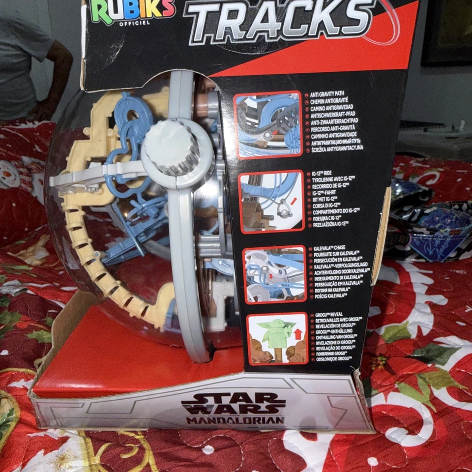 Rubik’s Tracks Star Wars Mandalorian 3D Gravity Maze /Puzzle Game -80 Obstacles - Image 2 of 3