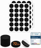 Filzgleiter Selbstklebend Rund 20Mm Schwarz 72 StüCk MöBelgleiter Bodenschutz