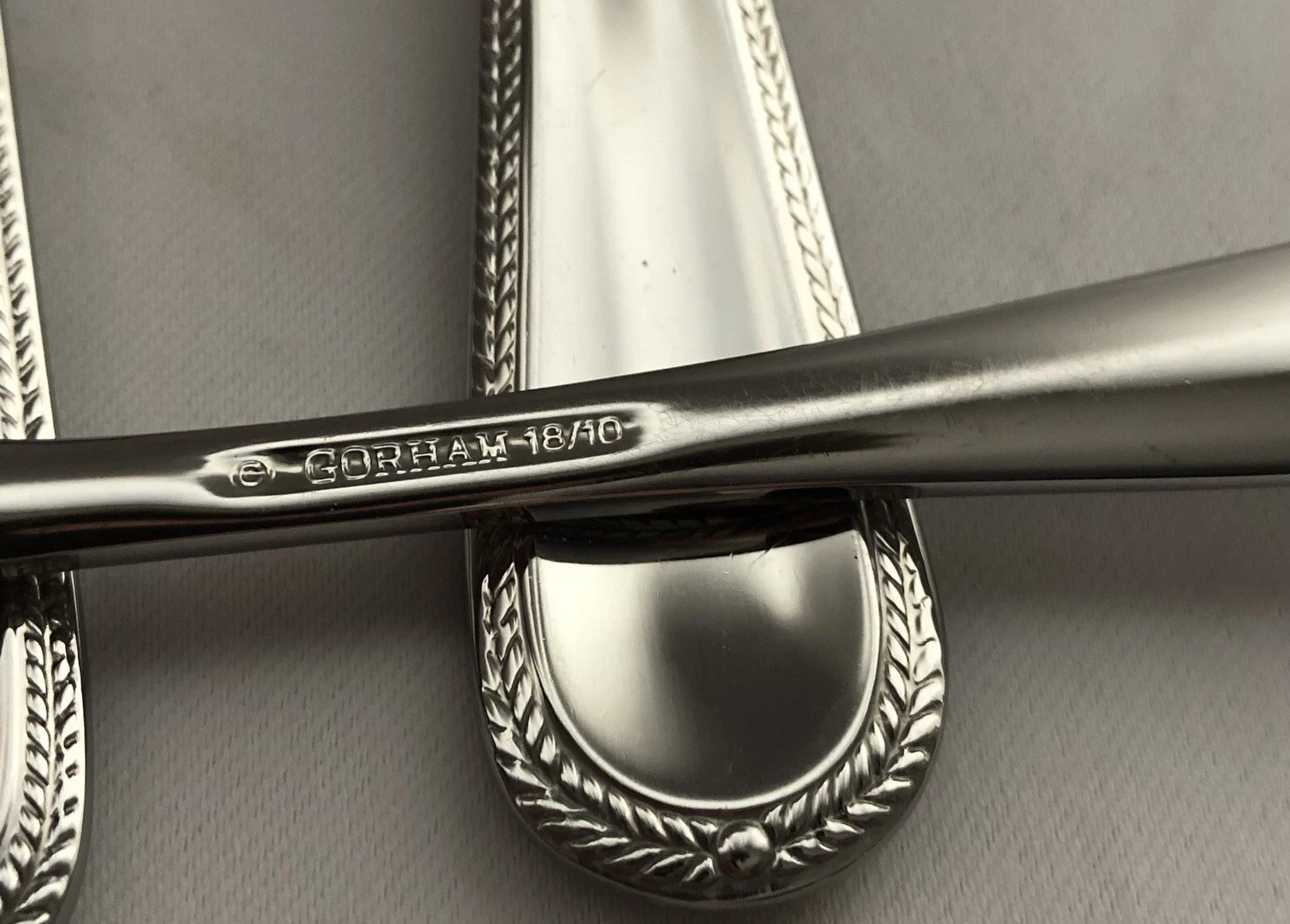 GORHAM - BRAID - GLOSSY - STAINLESS FLATWARE SILVERWARE - YO