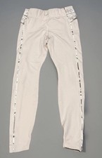 Nike Pro Women's Intertwist Hyperwarm White Training Leggings Twist Bands Large