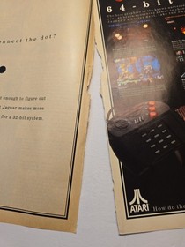 SCARCE Atari Jaguar 1995 Print Lot - 64-Bit Hardware, CD Ad & Gaming History!