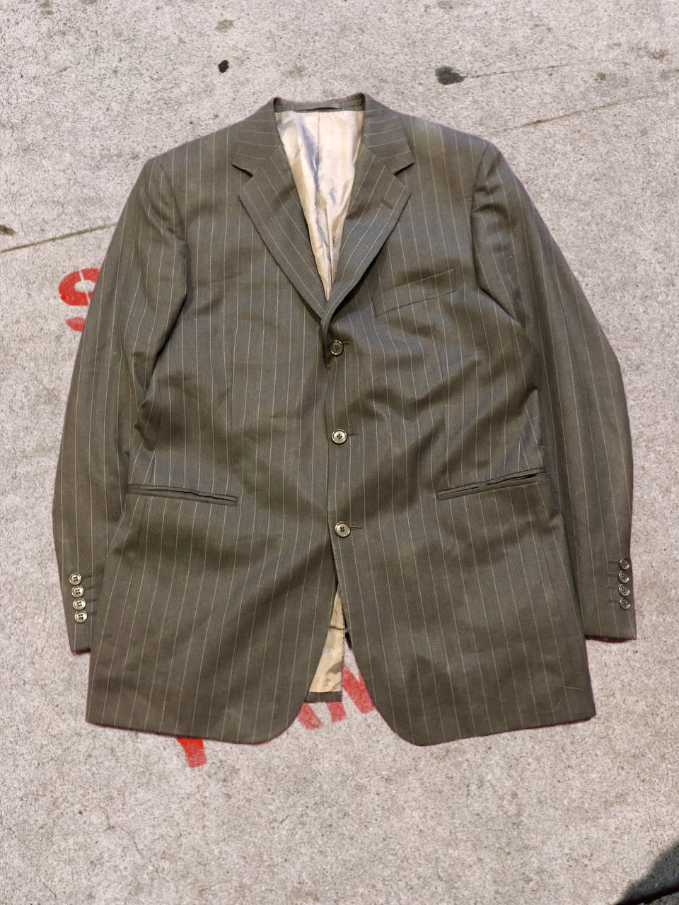 Giacca blazer tuta YSL Yves Saint Laurent 52R lusso invecchiato unisex rara