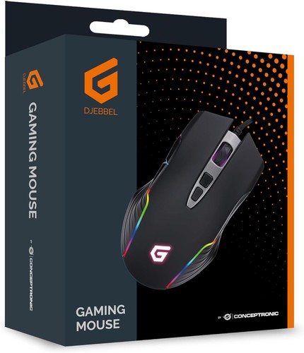 Conceptronic DJEBBEL03B 7D Gaming USB Mouse 7200 DPI - Picture 4 of 4