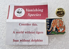 WWF World Wildlife Fund Vanishing Species Tiger Pin Badge New