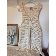 Vintage Crochet Cardigan Vest