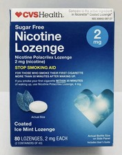 2 BOXES OF CVS Nicotine Polacrilex LOZENGES, 2 mg, 160 CT. SALE PRICED 55.99