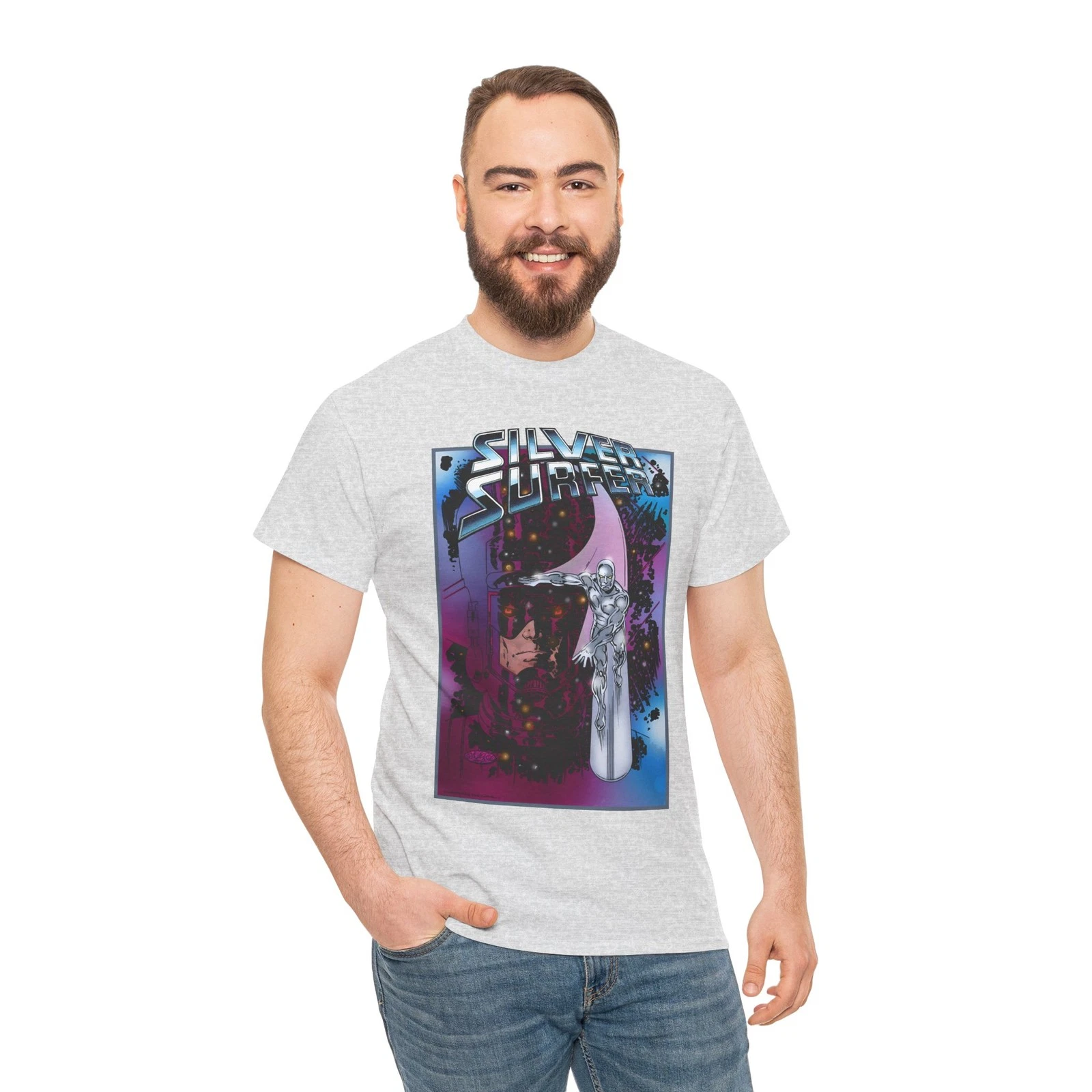 Silver Surfer & Galactus T-Shirt - John Byrne Art - Marvel Comics