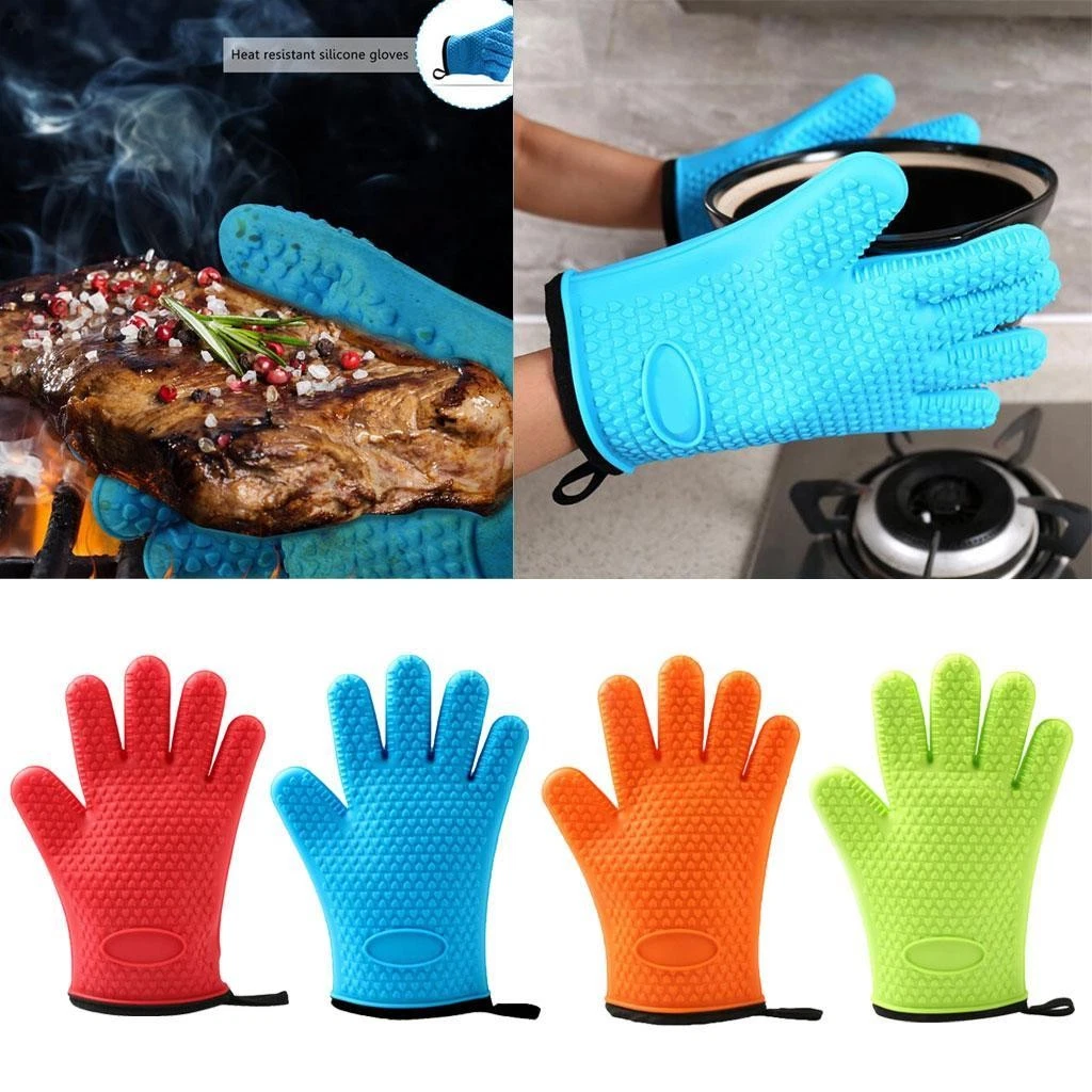 Guanti Da Forno In Silicone Antiscottatura, Resistenti Al Calore Da Cucina 2 Pezzi~p194894355