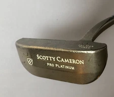 Vintage Scotty Cameron Pro Platinum Putter Del Mar 3 Matching H/C 35" RH