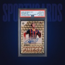 Marketplace image: Neymar Jr - Topps Finest UCC Autograph SuperFractor 1/1 2025-26 - PSA 10 AUTO 10