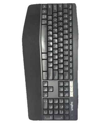 Logitech K850 Wireless Bluetooth Keyboard, WITH USB Unifying Dongle Works Great