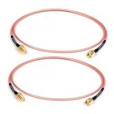 2ft SMA Male to SMA Female Cable 2PCS - Bulkhead SMA RG316