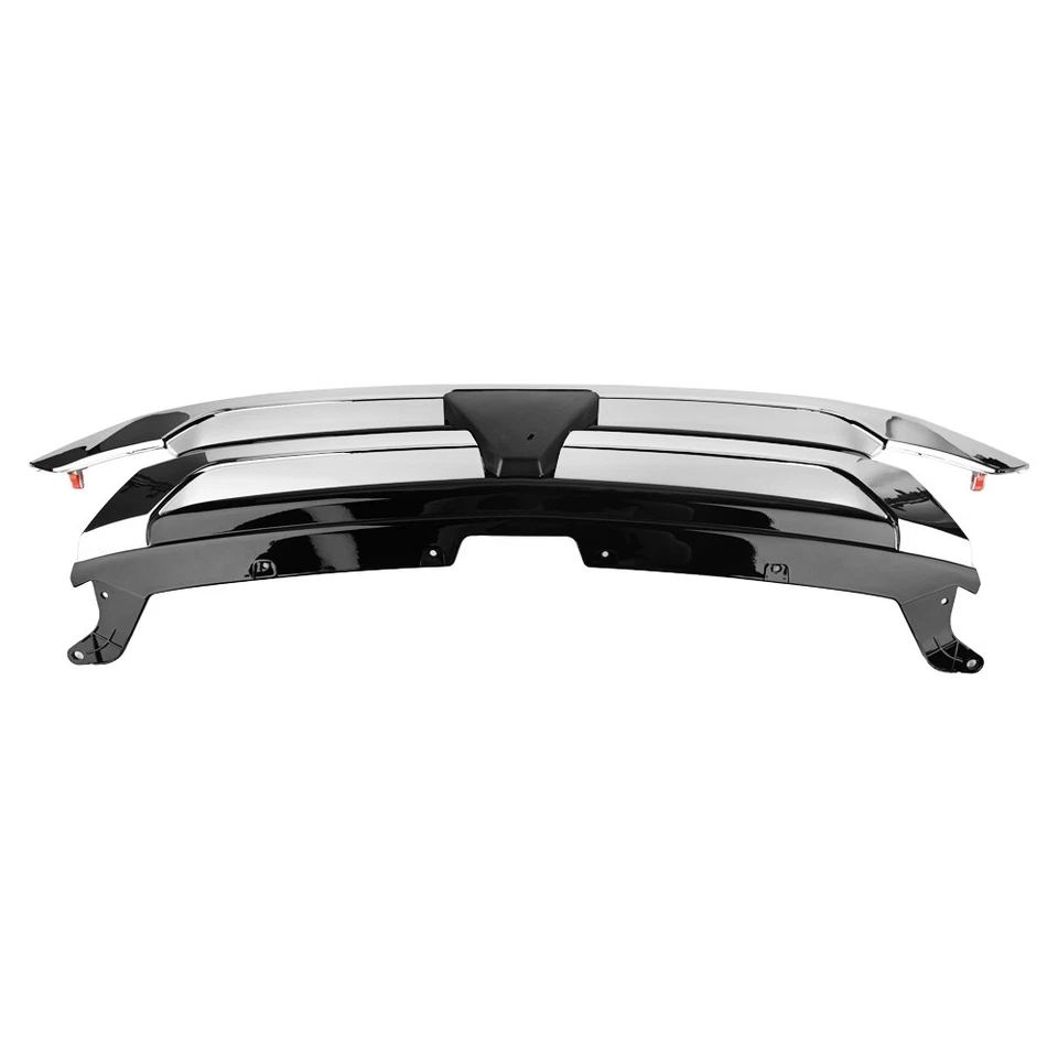 For 2016-2018 Mitsubishi Outlander Front Bumper Upper Grille Chrome+Black Foto 4 de 4