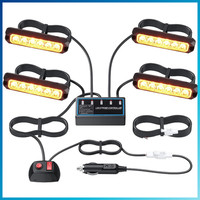 Led Frontblitzer 24W IP65 8 Blinkmodi FüR 12/24V Lkw Traktor Notfall