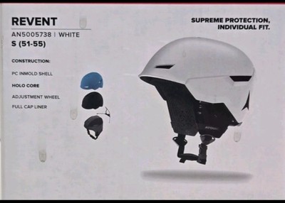 Atomic Revent+ Skihelm weiß   All Mountain Schutz & Komfort   S 51-55
