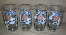 Set of 4 International Marmalade 5 1/2” Tall 10 Ounce Tumblers Drinking Glasses