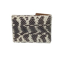 Real Cobra Snake Leather Skin Bifold Wallet Men's