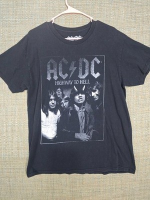 Ac Dc Mens T Shirt highway to hell Reproduction Large Black 2022