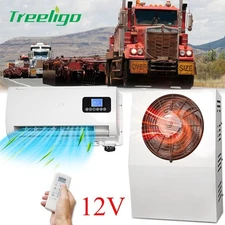 Treeligo 12V Split Electric Air Conditioner for Cab Semi Truck Bus Caravan Car