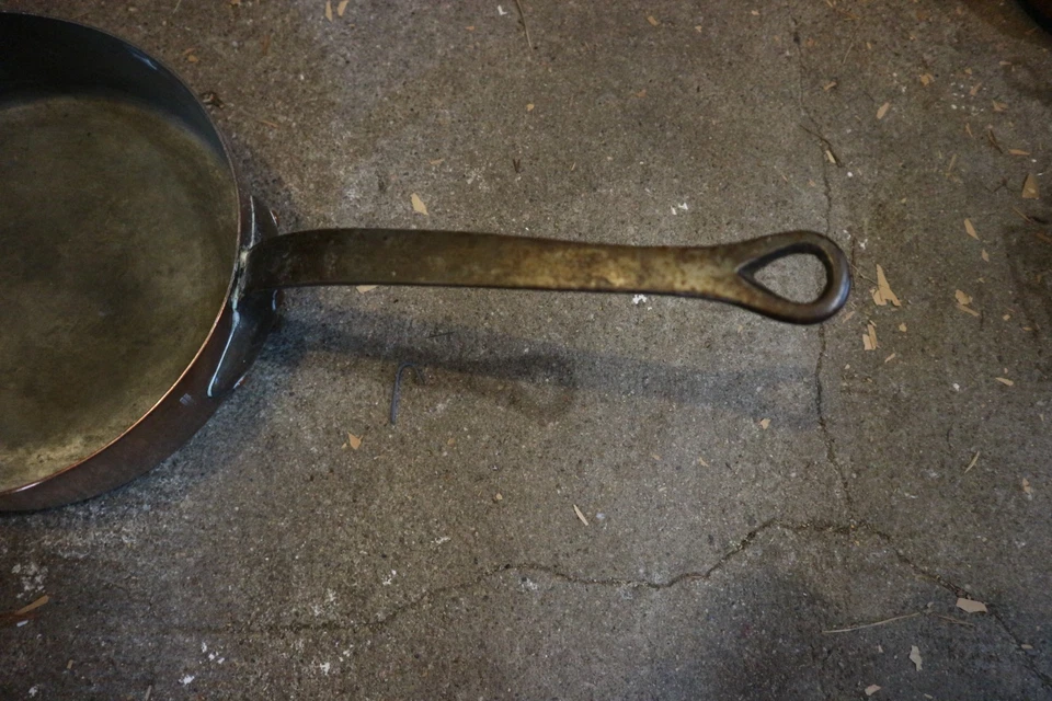 ancienne sauteuse en cuivre 24cm marqué TENDRERIE - Photo 3/4