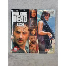 AMC The Walking Dead 2018 16-Month Wall Calendar New Sealed Rick Daryl Negan