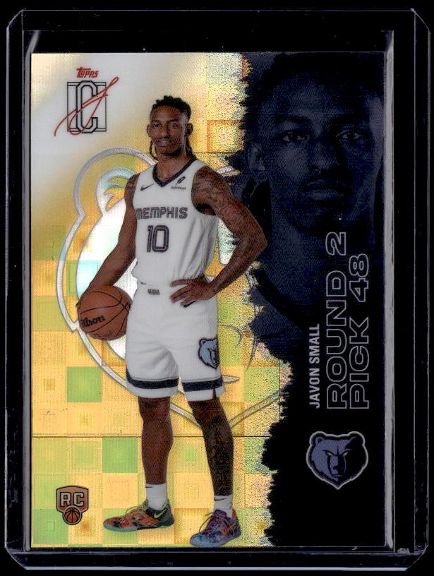 2025-26 Topps Signature Class #142 Javon Small Chrome Pandora Yellow Refractors