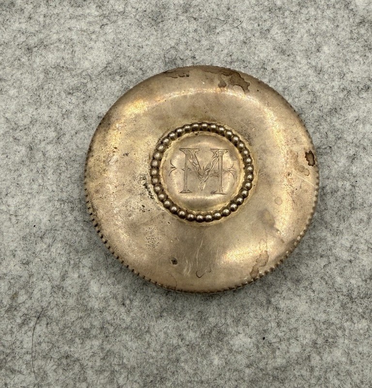 74g Vintage Sterling Silver Trinket Mirror Or Scrap