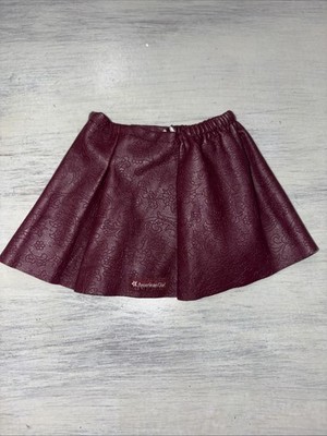 American Girl - Tenney Grant Meet - Girl of the Year Faux Leather Doll Skirt A70