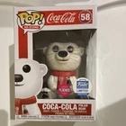 Funko Pop! Ad Icons Coca-Cola Polar Bear #58 Flocked Funko Shop Limited Edition