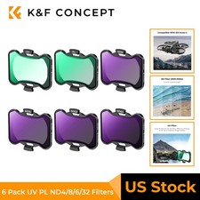 K F CONCEPT 6 Pack UV PL ND8 ND16 ND32 ND64 Drone Filters Kit for DJI Avata 2