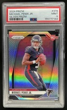 2024 Panini Prizm Michael Penix Jr. Silver Rookie RC #378 Falcons PSA 9
