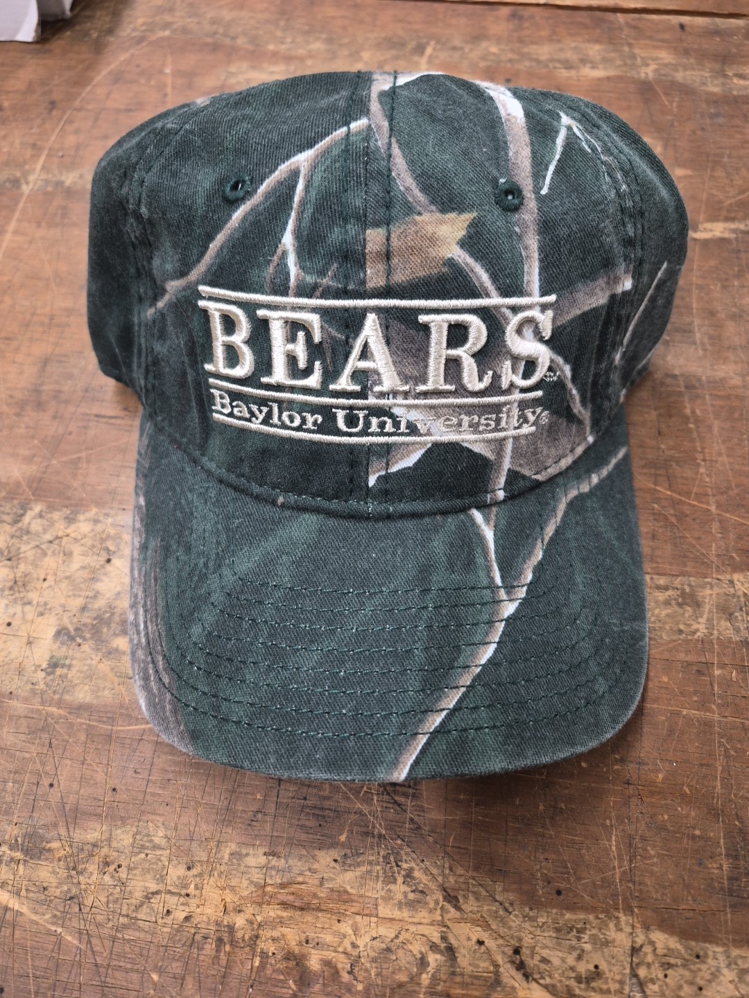 The Game Headwear Bears Baylor University Camo Adjustable Dad Hat